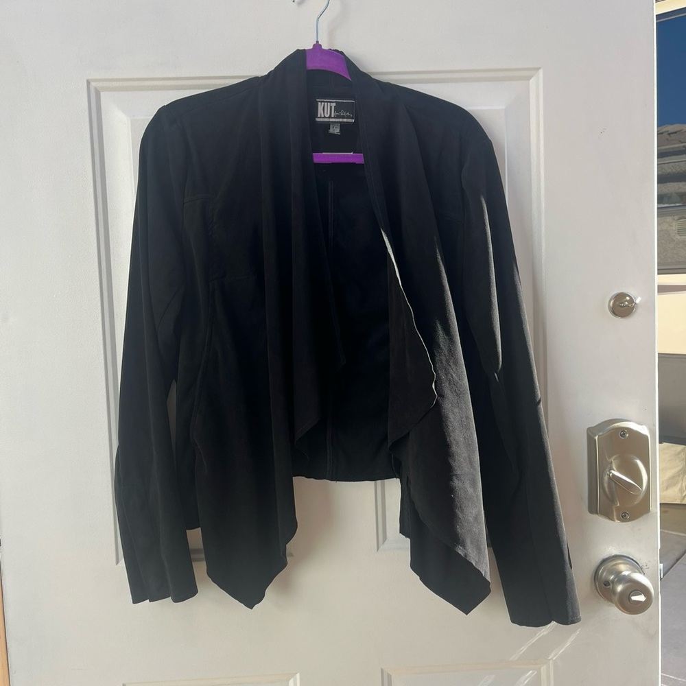 Kut from the Kloth Black Draped Blazer